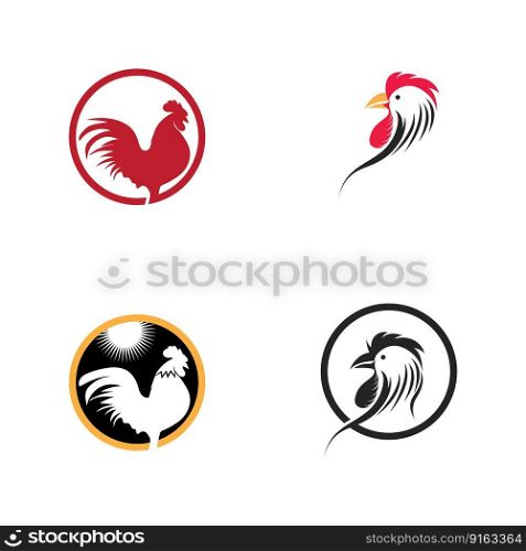 vector set of Rooster logo images illustration design