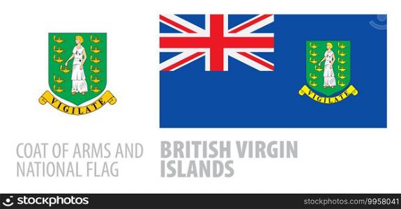 Vector set of the national flag of British Virgin Islands in various creative designs.. Vector set of the national flag of British Virgin Islands