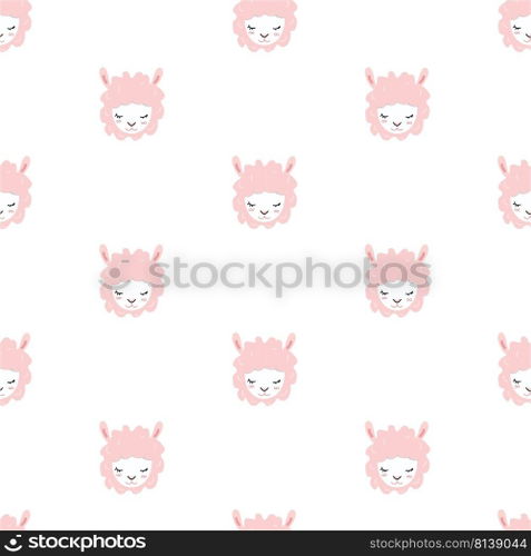 Vector sheep pattern. 