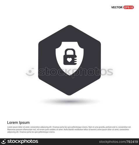 vector shield lock Icon