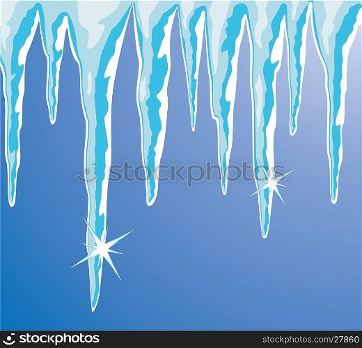 vector shiny icicles