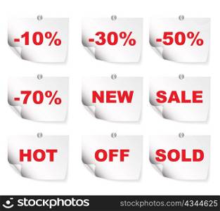 vector shopping symbols