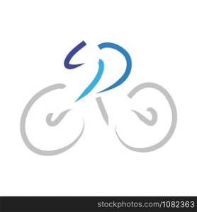 Vector sign abstract bicycle