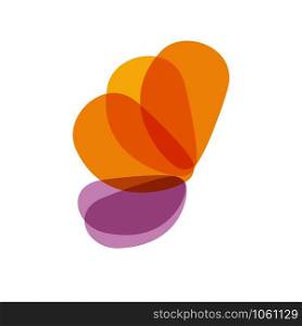 Vector sign abstract butterfly