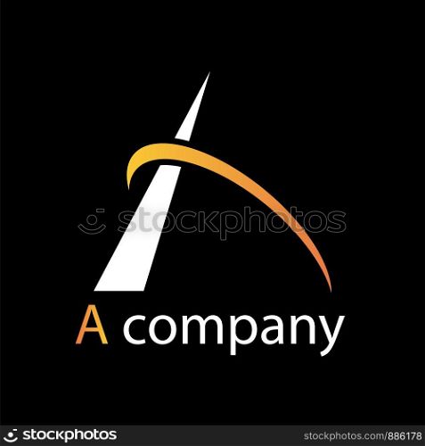Vector sign abstract letter A