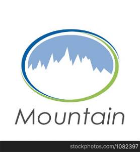 Vector sign abstract mountain