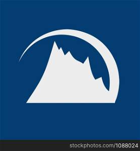 Vector sign abstract mountain