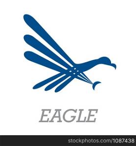 Vector sign abstract simple eagle