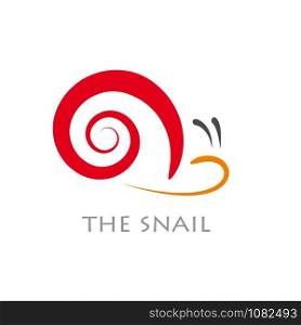 Vector sign abstract snail