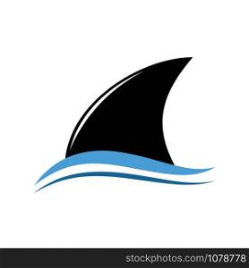 Vector sign abstract stylized shark