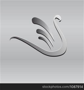 Vector sign abstract swan