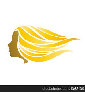 Vector sign blonde girl fast in the wind