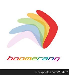 Vector sign boomerang