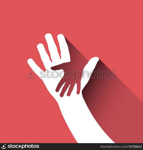 Vector sign children hand