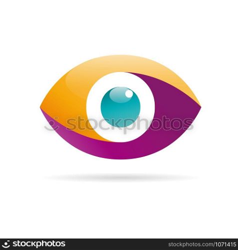 Vector sign colorful eye, iris