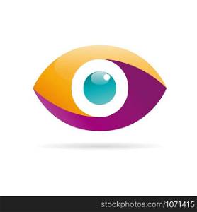 Vector sign colorful eye, iris