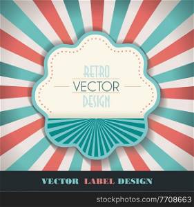 Vector sign design on vintage faded background.