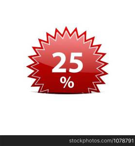 Vector sign discount 25%