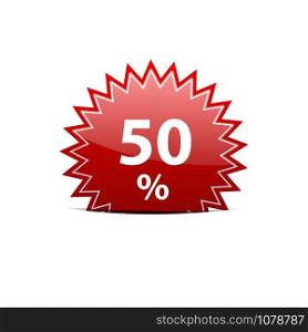 Vector sign discount 50%