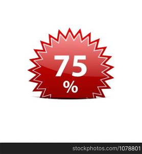 Vector sign discount 75%