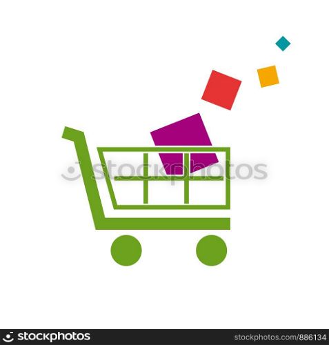 Vector sign discount. Shopping cart