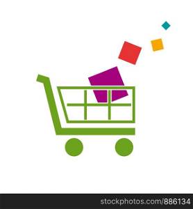 Vector sign discount. Shopping cart