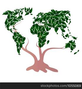 Vector sign Ecologic World tree
