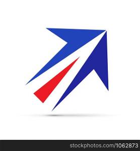 Vector sign french arrow