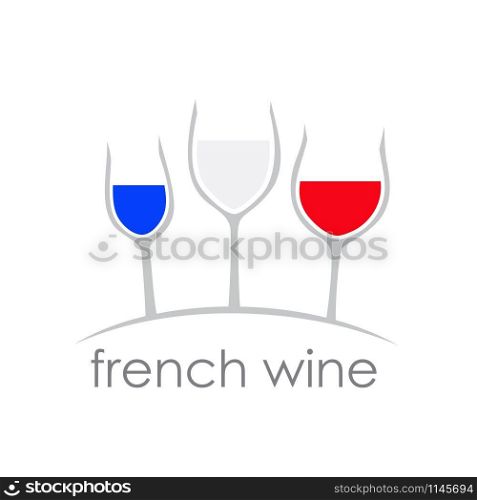 Vector sign french wine