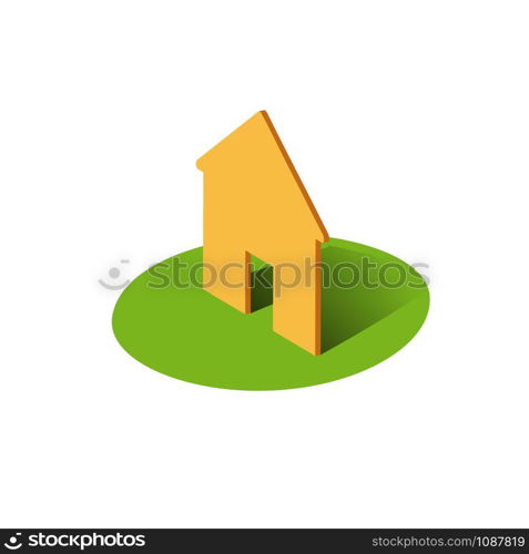 Vector sign Housing, 3d illustration