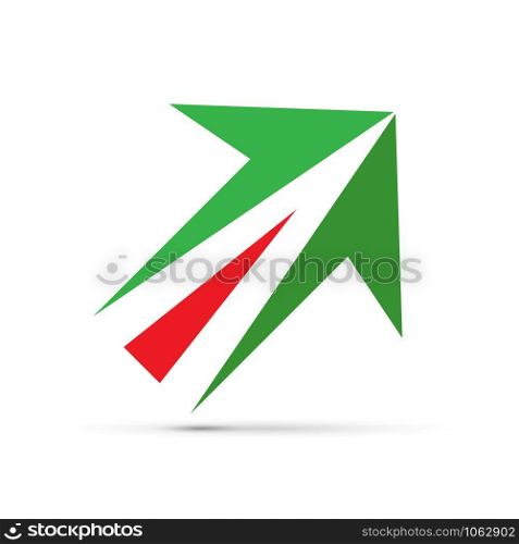 Vector sign italian arrow