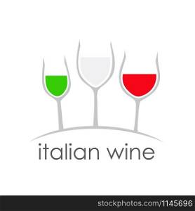 Vector sign italian wine