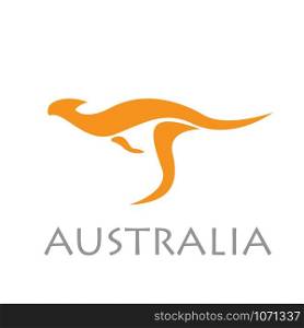 Vector sign kangaroo