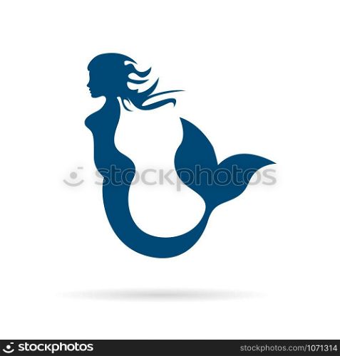 Vector sign mermaid
