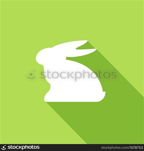 Vector sign rabbit, flat graphic