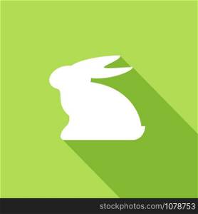 Vector sign rabbit, flat graphic