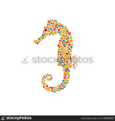 Vector sign seahorse