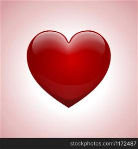 Vector sign shiny heart