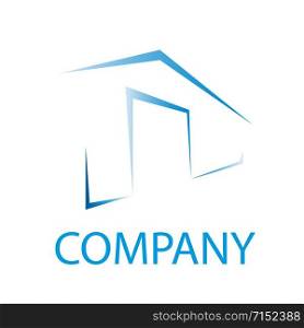Vector sign stylized house