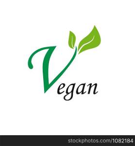 Vector sign vegan