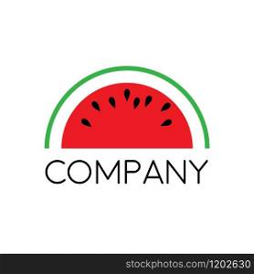 Vector sign watermelon, greengrocer