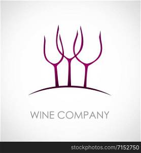 Vector sign Wine enterprise