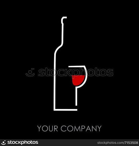 Vector sign Wine enterprise