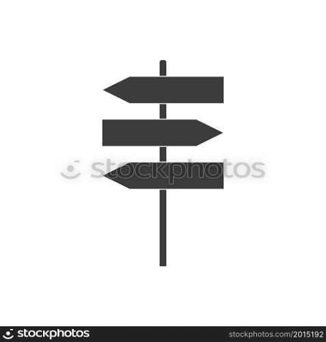 Vector signposts solated on white background. Vector illustration