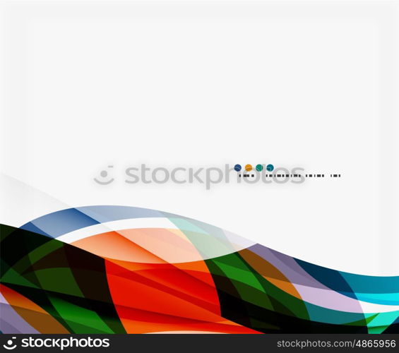 Vector silk wave background. Vector template background for workflow layout, diagram, number options or web design