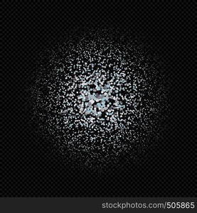 vector silver color particles sparks shiny dust effect confetti texture art luxury magic rich artistic abstract radial gradient dark background . shiny silver glitter sparkling texture