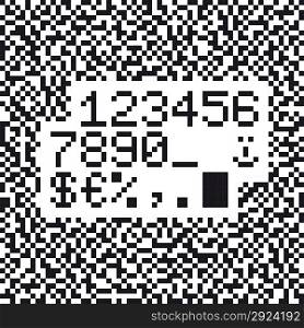 Vector Simple Monochrome Numbers