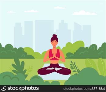Vector site template of yoga studio or online class. yoga fitness concept. Wellness and healthy lifestyle .