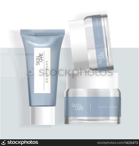 Vector Skincare Cosmetics Beauty Healthcare Tube & Jar Packaging