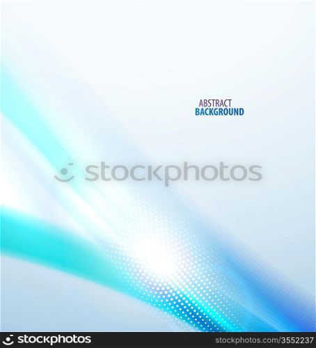 Vector smooth blurred wave abstract background